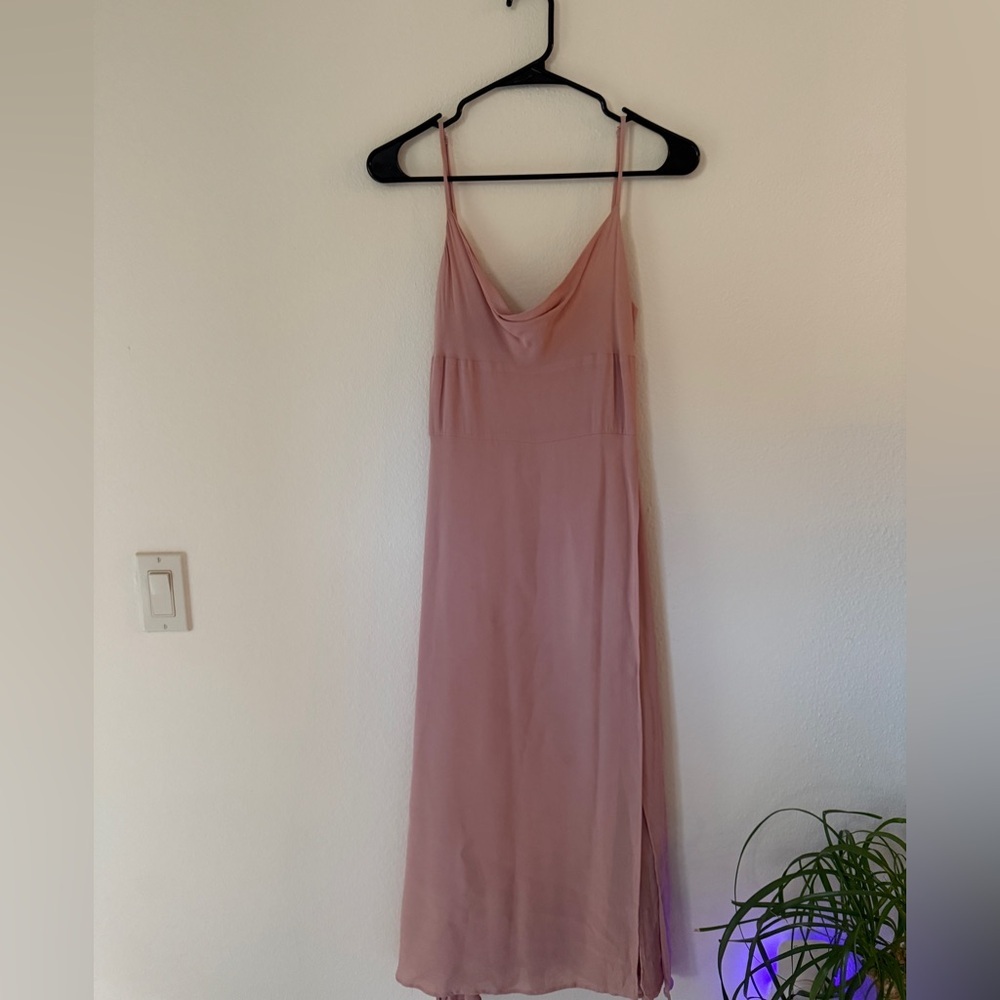 Reformation Elegant Pink Slip Dress